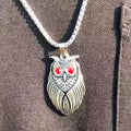 RED EYED OWL PENDENT CHAIN